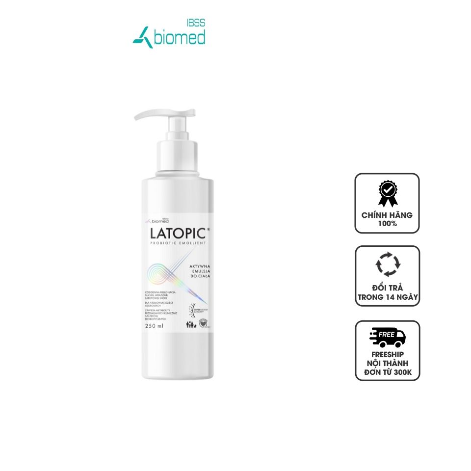 Nhũ tương dưỡng ẩm Latopic Body Emulsion hỗ trợ làm dịu ngứa da