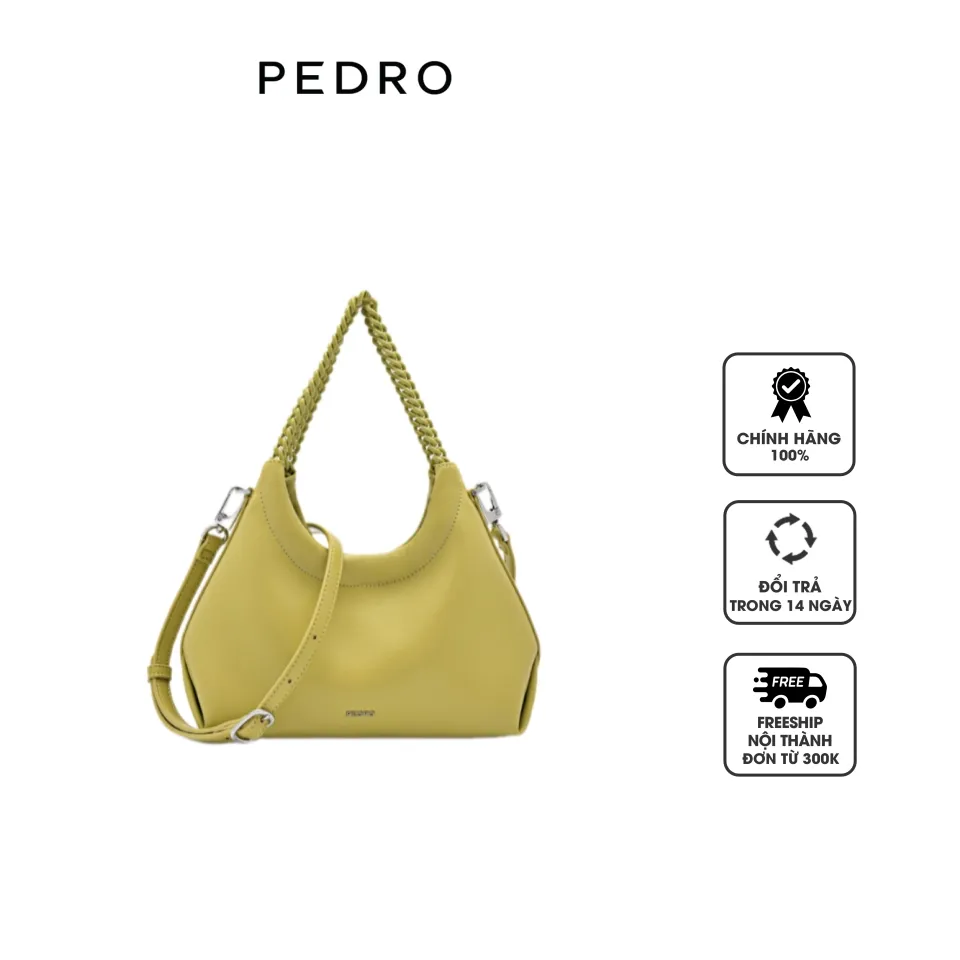 Túi xách Pedro Naomie Handbag PW2-55060024 Light Yellow