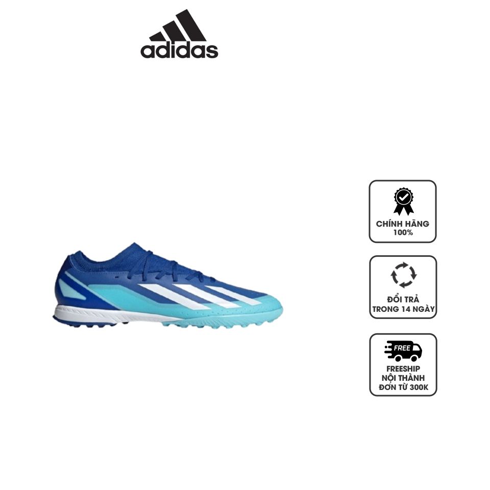 Giày đá bóng adidas X Crazyfast .3 TF Marinerush xanh trắng ID9338, 39