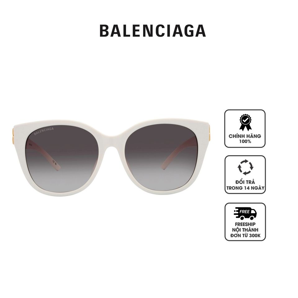Kính mát nữ Balenciaga Grey Gradient Cat Eye Ladies Sunglasses BB0103SA 006 57