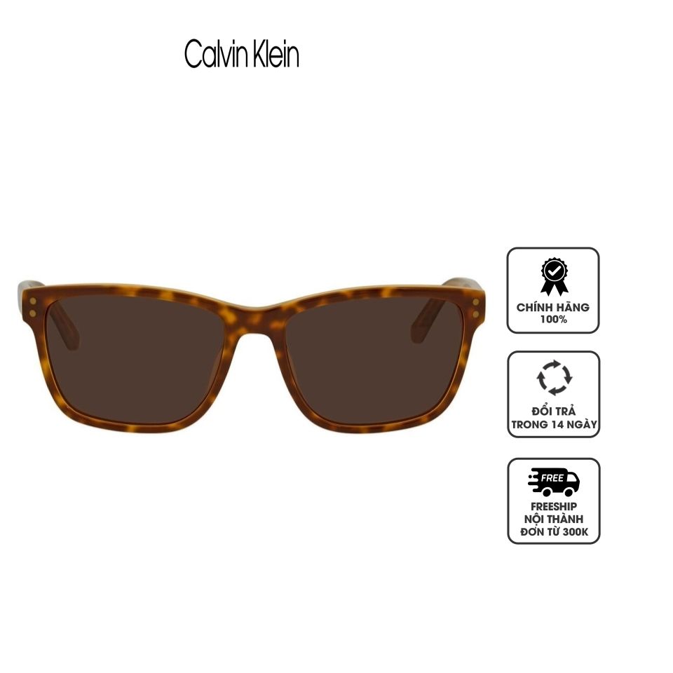 Kính mát nam Calvin Klein Brown Rectangular CK18508S 239 57