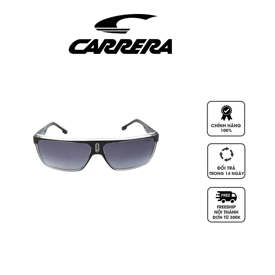 Kính mát Carrera Grey Shaded Browline Men's Sunglasses CARRERA 22/N 080S/9O 63