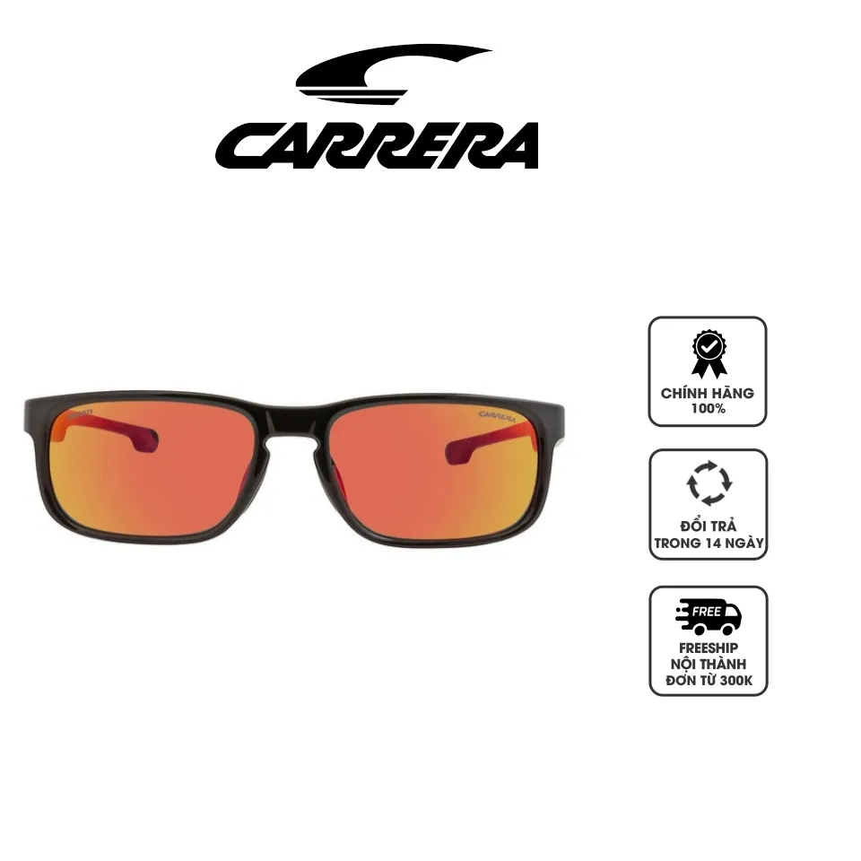 Kính mát Carrera Red Mirror Square Men's Sunglasses CARRERA DUCATI 001/S 00A4/UZ 57