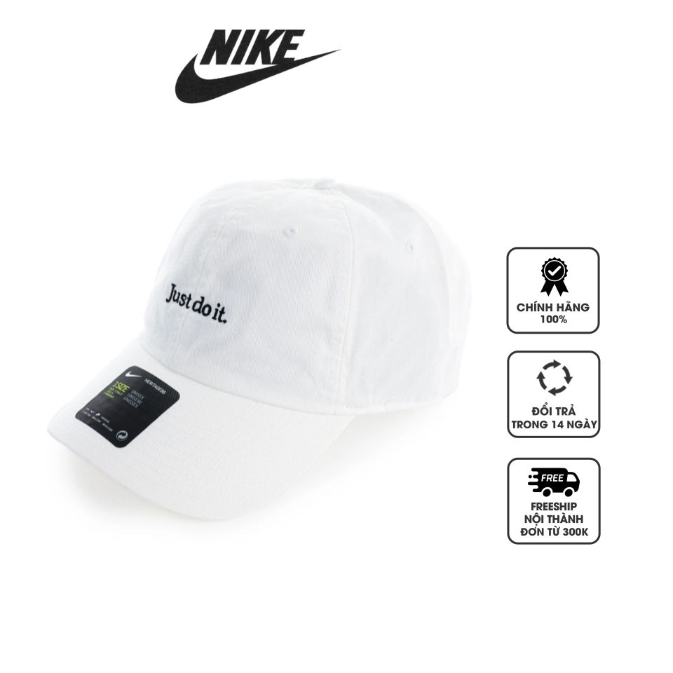 Mũ Nike Just Do It Heritage86 CQ9512-100 màu trắng
