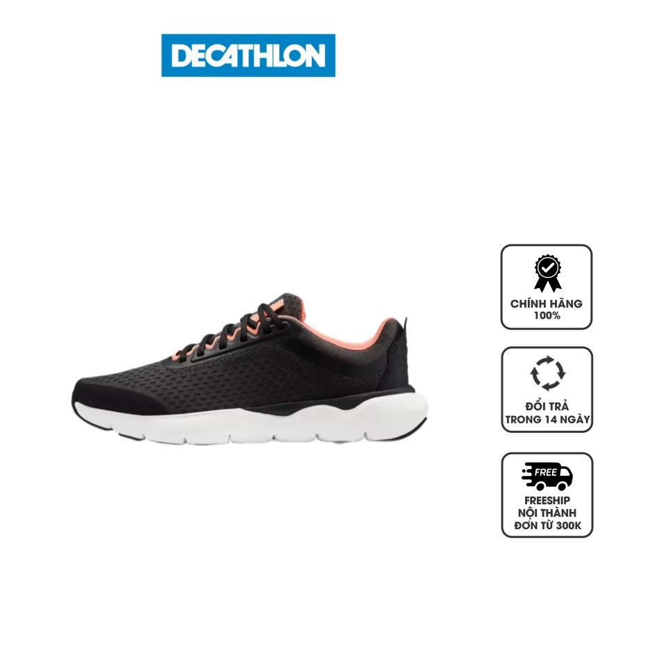 Giày chạy bộ nữ Decathlon Jogflow 500.1 8588973 màu đen cam, 36