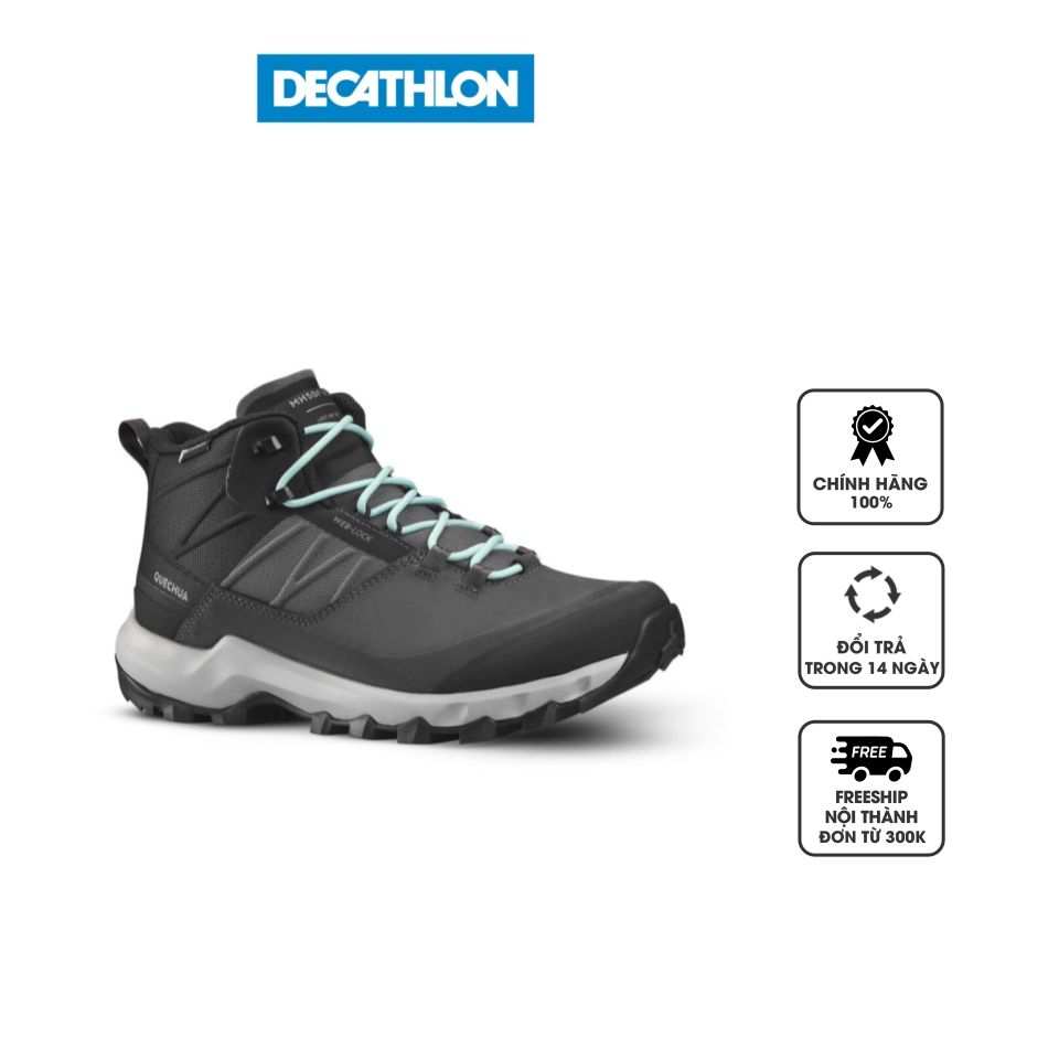Giày leo núi cho nữ Decathlon Quechua MH500 8641393 màu xám, 36