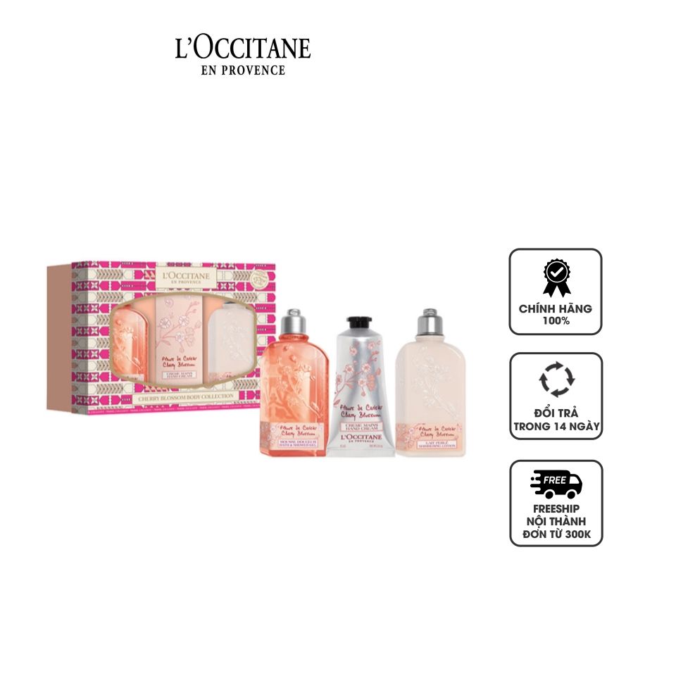 Set 3 món chăm sóc cơ thể L’Occitane Cherry Blossom Body Collection