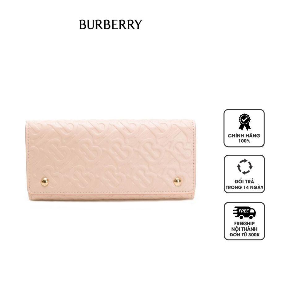 Ví nữ Burberry Leather Long Wallet 8011614 Pink