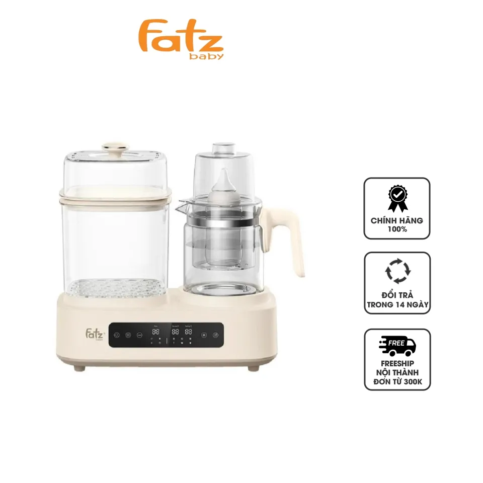 Máy tiệt trùng, đun nước, hâm sữa đa năng Fatzbaby Multimax 12 FB9503KB