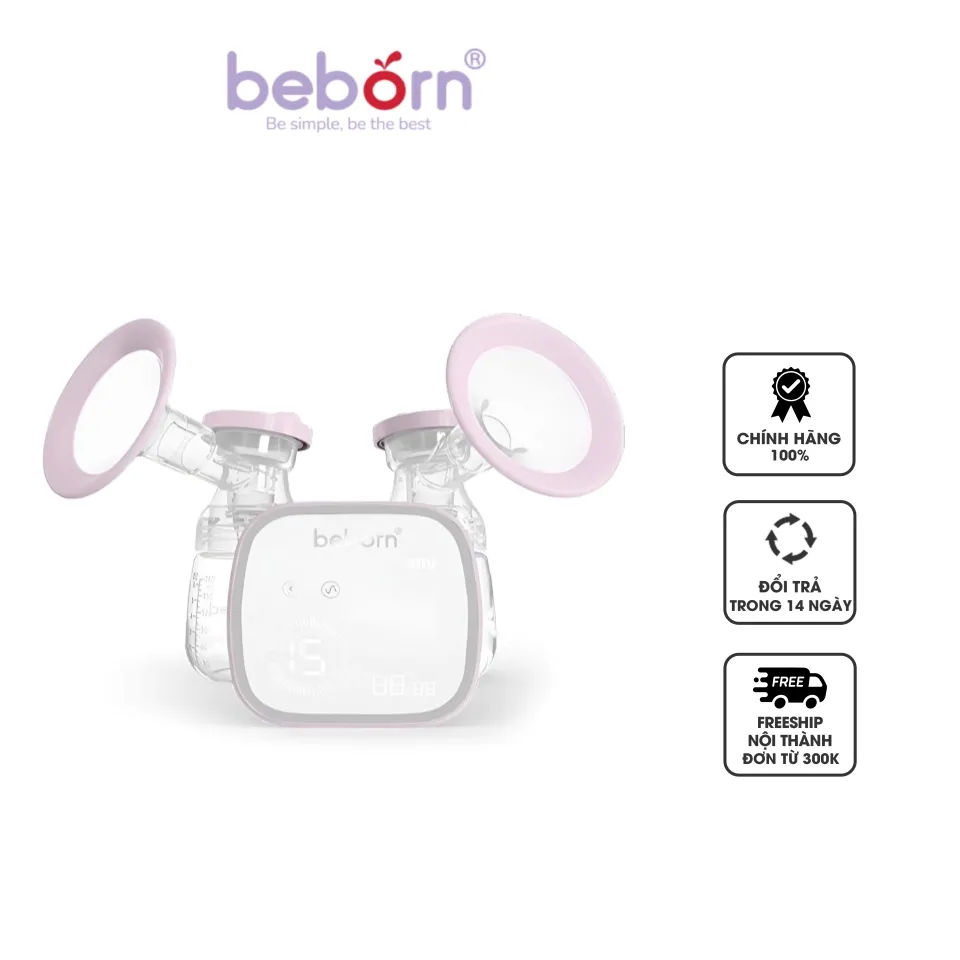 Máy hút sữa điện đôi Beborn BP02 với 3 chế độ hoạt động
