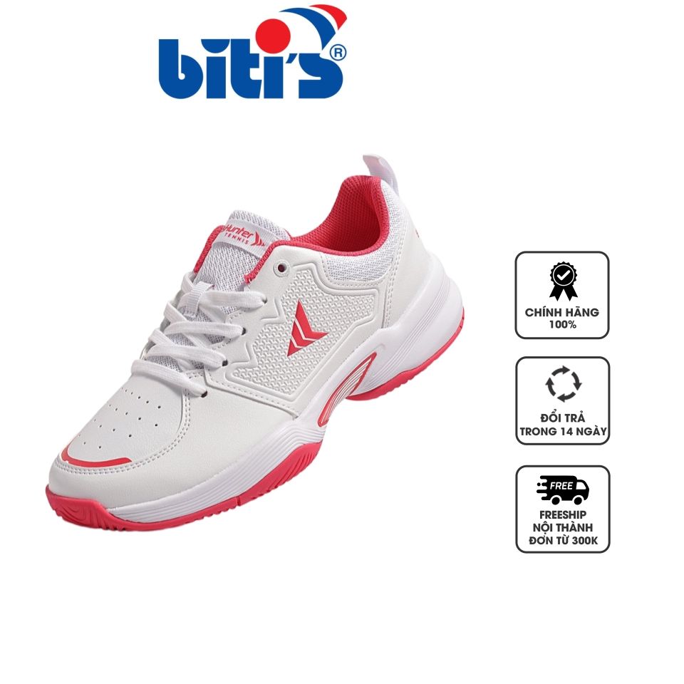 Giày thể thao nữ Biti’s Hunter Tennis HSW005200 màu hồng trắng