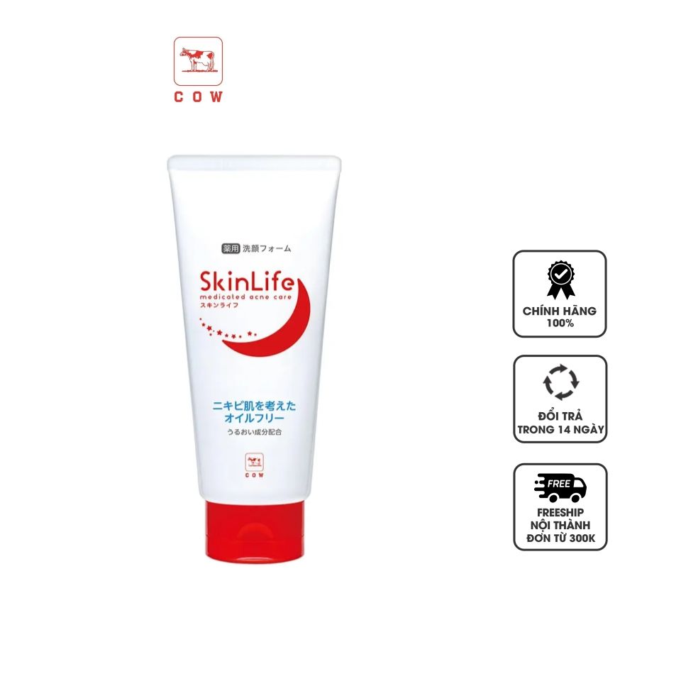 Sữa rửa mặt hỗ trợ ngừa mụn Cow Skinlife Medicated Acne Care