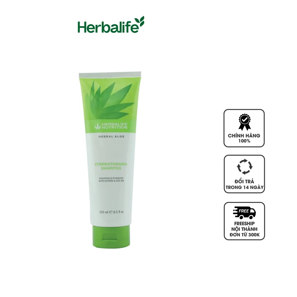 Dầu gội Herbalife Herbal Aloe Strengthening hỗ trợ giảm rụng tóc