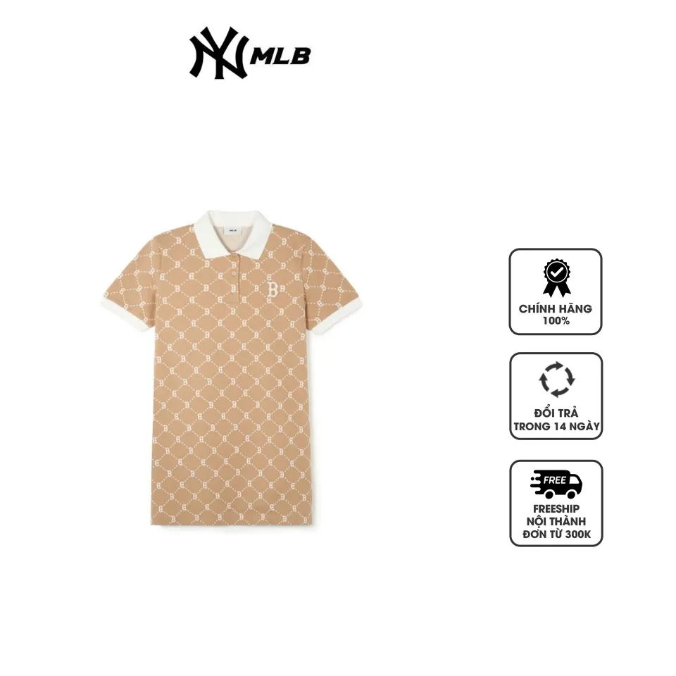 Váy Polo Nữ MLB Monogram Jacquard Pique One Piece 3FOPM0443-43CAL