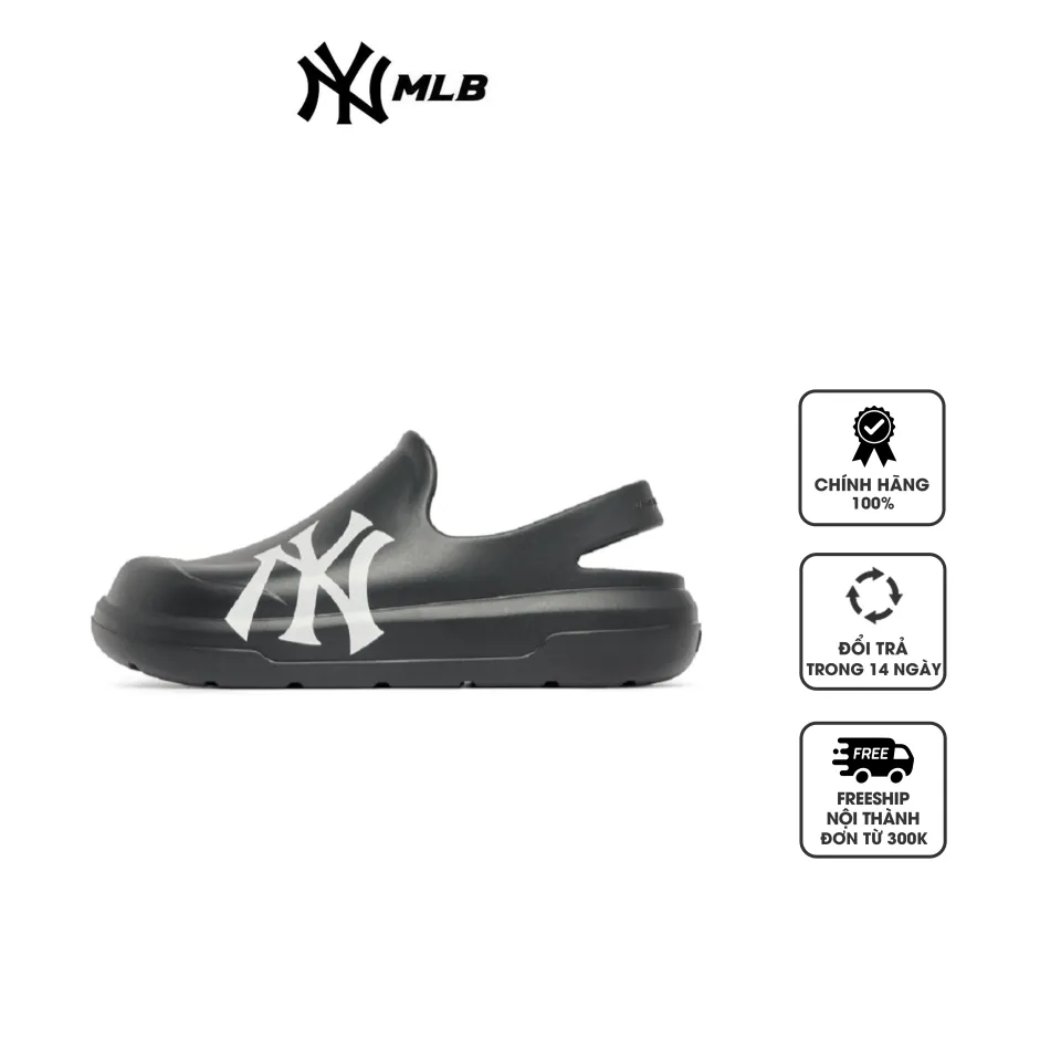 Dép MLB Chunky Bouncer Clog NY Yankees 3ASDCBC33-50BKS Black, 39