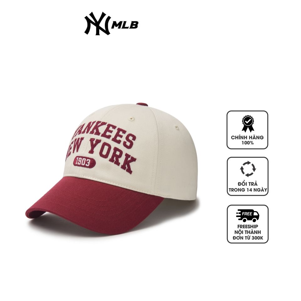 Mũ lưỡi trai MLB Lettering Color Scheme NY Yankees 3ACPVL14N-50WIS