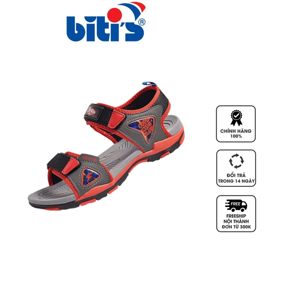 Dép Sandal bé trai Biti's Cool Kids Club BYB000300 màu đỏ, 33