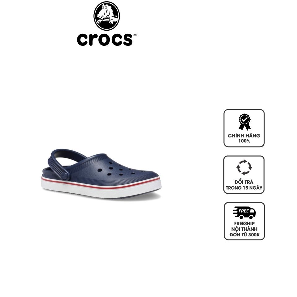 Dép sục Crocs trẻ em Toddler Off Court Navy/Pepper 208479-4CC, 23