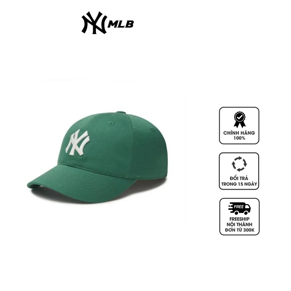 Mũ MLB N-Cover Fit Slider Cap New York Yankees 3ACP6601N-50GNS màu xanh lá