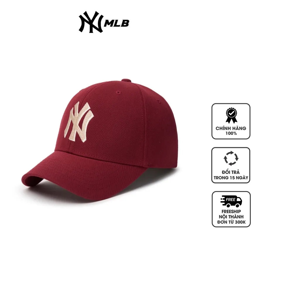 Mũ MLB Varsity Medium Logo New York Yankees 3ACPV084N-50WIS màu đỏ