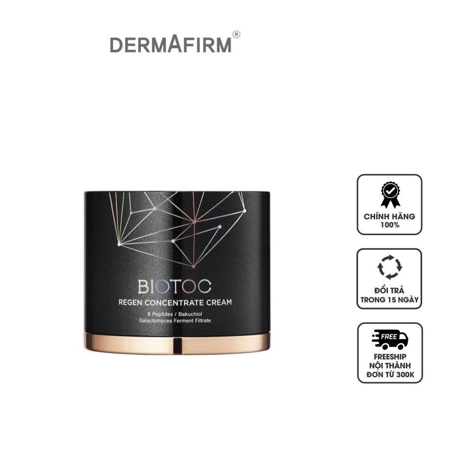 Kem Dưỡng Da Dermafirm BIOTOC Regen Concentrate 50ml - Hỗ Trợ Trẻ Hóa, Cải Thiện Kết Cấu Da, Giảm Nếp Nhăn Thích Hợp Da Khô