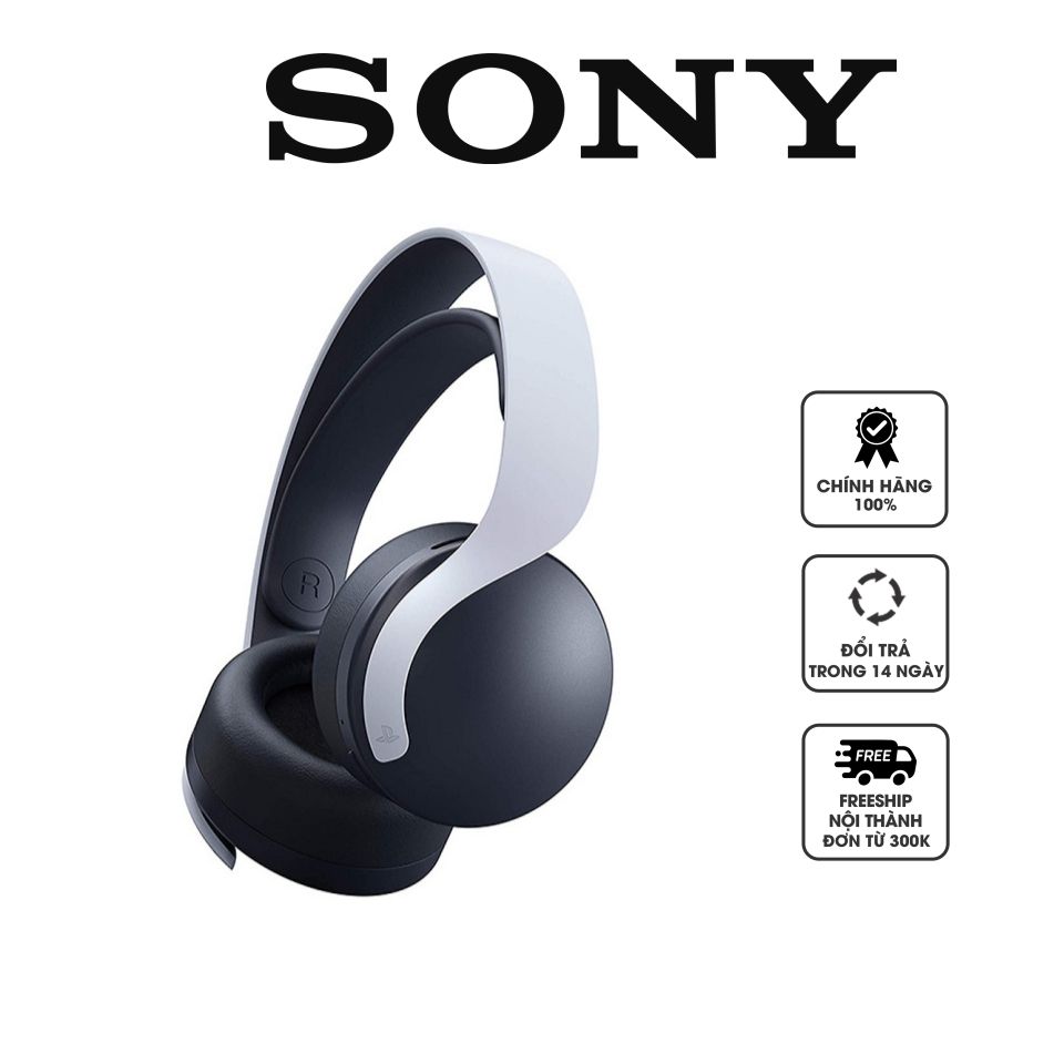 Tai nghe không dây PS5 Sony Pulse 3D Wireless Headset, Trắng