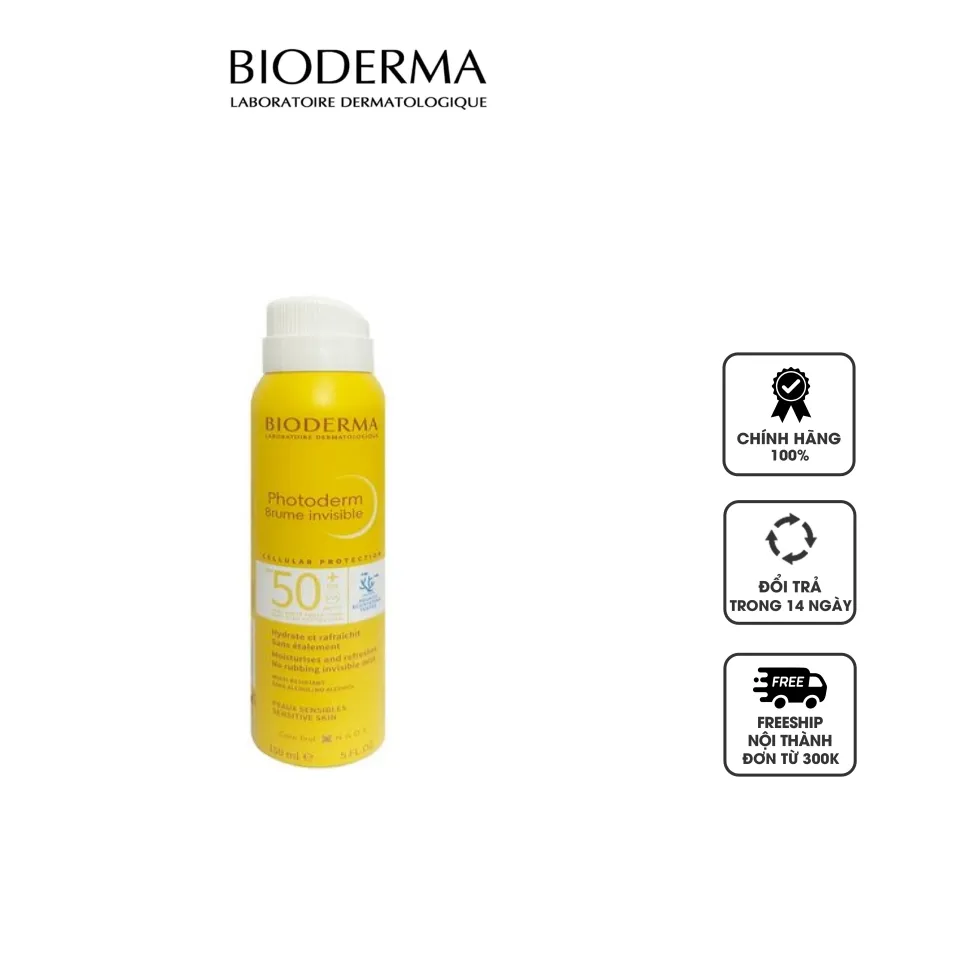 [Mẫu mới] Xịt chống nắng Bioderma Photoderm Brume Invisible SPF 50+