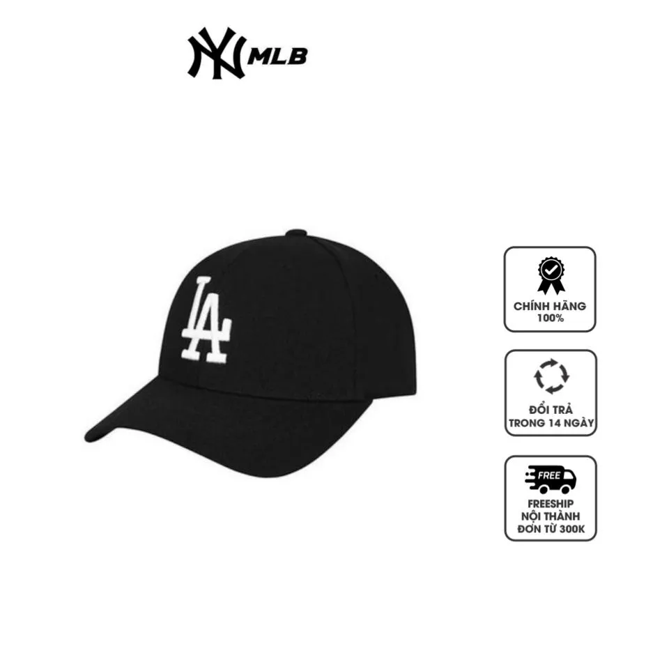 Mũ MLB Metal Logo Adjustable Cap La Dodgers 3ACP0802NK0001-07BKS