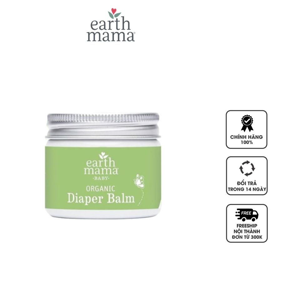 Kem hỗ trợ chống hăm hữu cơ cho bé Earth Mama Organic Diaper Balm