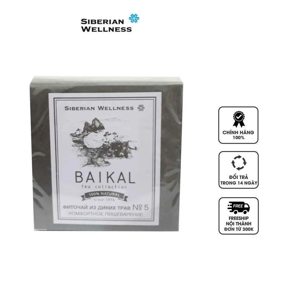 Trà thảo mộc hỗ trợ tiêu hóa Siberian Wellness Baikal Tea Collection Herbal Tea No5