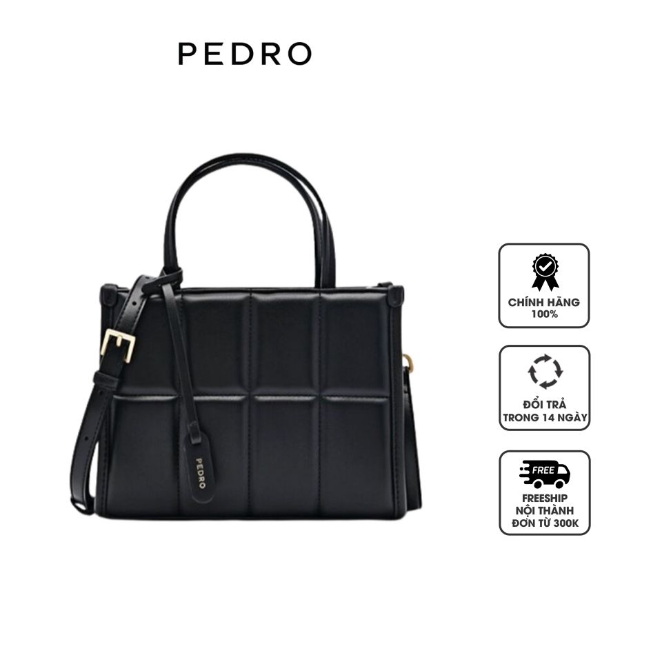 Túi xách nữ Pedro Mini Quilted PW2-55210035 màu đen