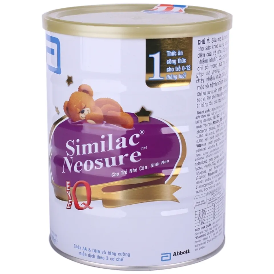 Sữa Similac neosure IQ cho trẻ sinh non 0 - 12 tháng