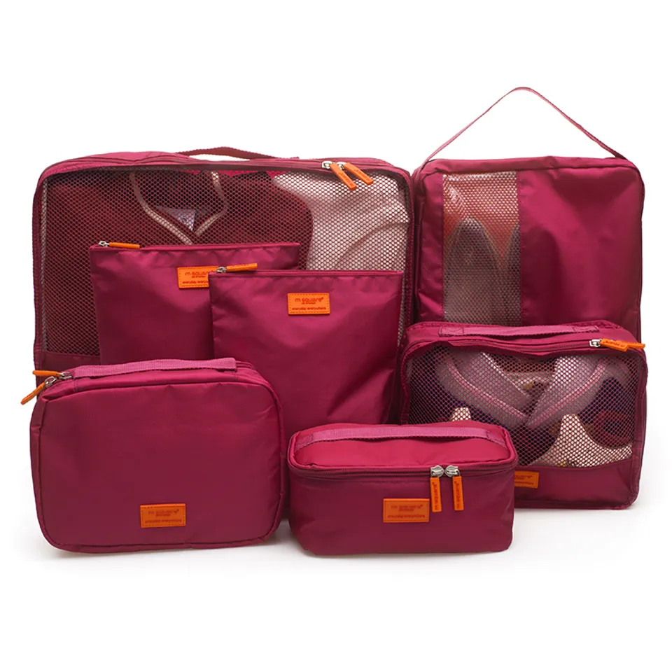 Set 7 túi đựng đồ du lịch Msquare phong cách, tiện dụng