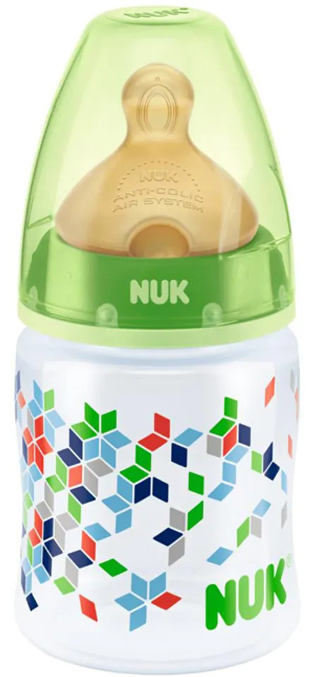 Bình sữa Nuk cổ rộng núm silicone siêu mềm S1-M NU66132 150ml