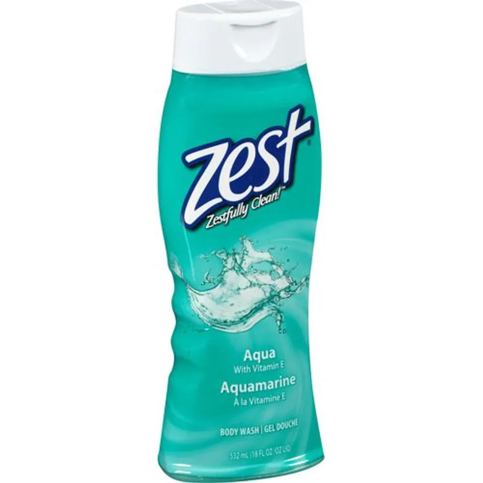 Sữa tắm Zest Body Wash chiết xuất thiên nhiên 532ml, Xanh ngọc