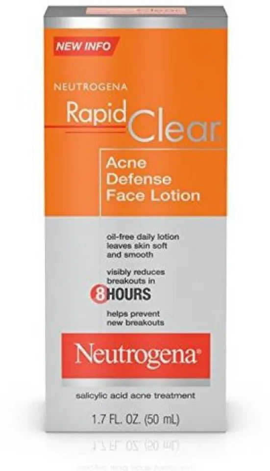 Lotion hỗ trợ cải thiện mụn Neutrogena Rapid Clear Acne Defense Face, 50ml