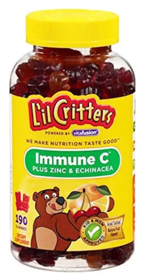 Kẹo gấu dẻo bổ sung vitamin C L’il Critters immune, 190 viên