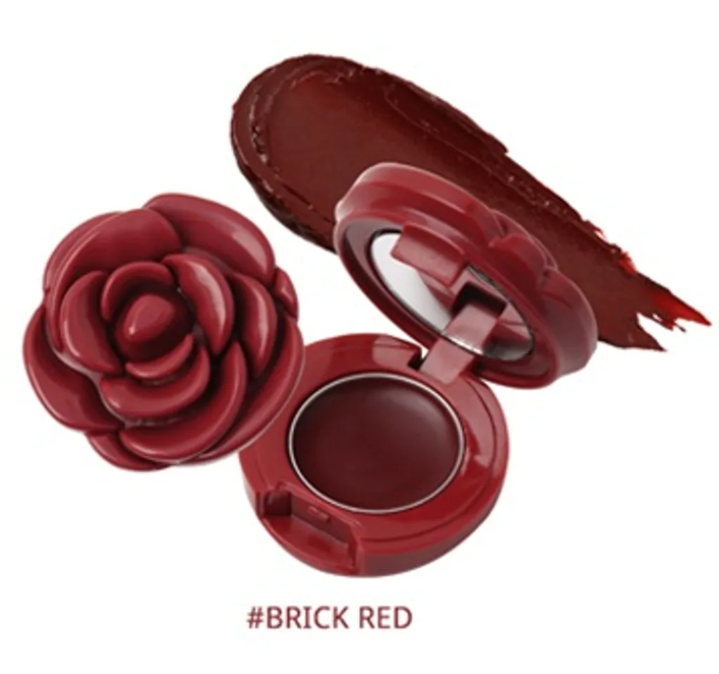 Son dưỡng 3CE hoa hồng thiết kế bông hoa xinh xắn, Brick red