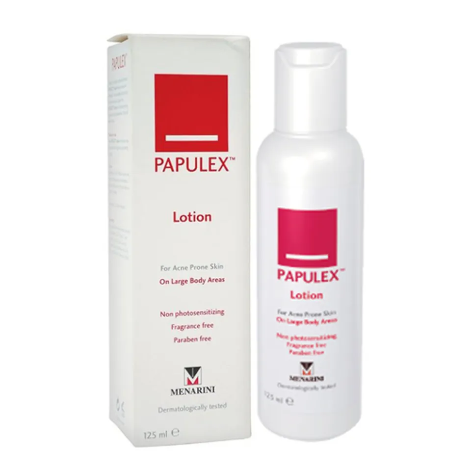 Papulex Lotion hỗ trợ cải thiện mụn lưng và ngực, 125 ml