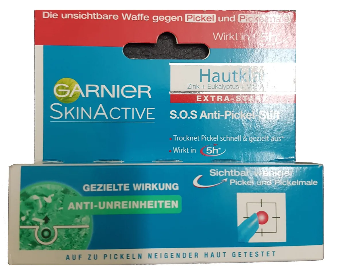 Gel hỗ trợ giảm mụn Garnier Hautklar S.O.S của Đức 10ml