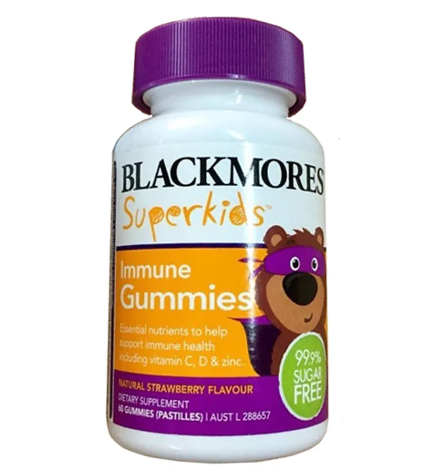Kẹo bổ sung vitamin C, D & kẽm cho bé Blackmores SuperKids Immune
