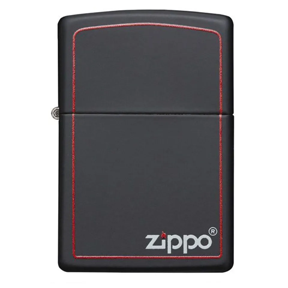 Zippo Classic Black and Red Zippo 218ZB đen viền đỏ