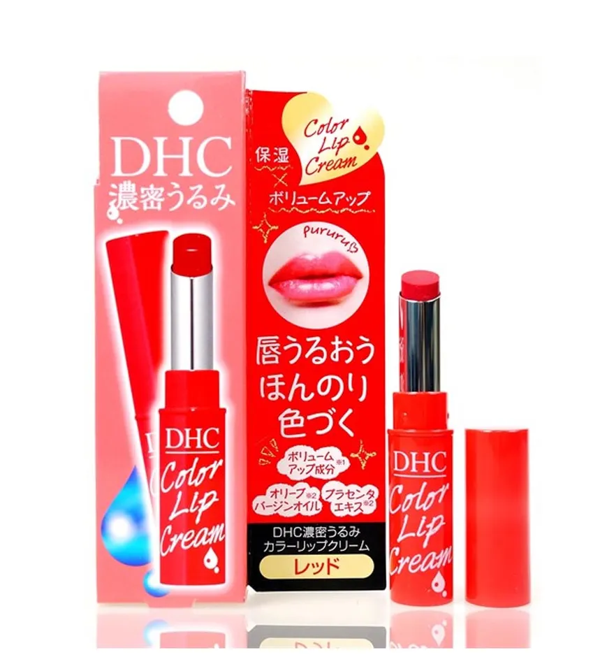 Son dưỡng màu DHC Color Lip Cream Nhật Bản, Đỏ