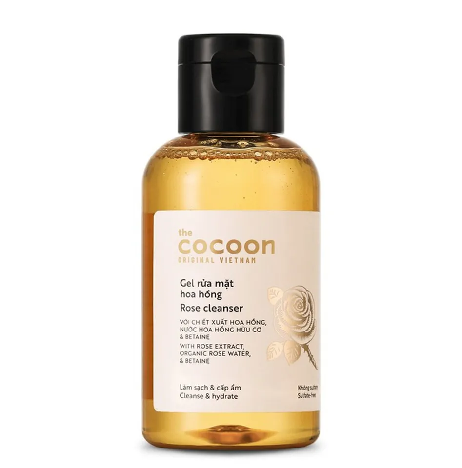 Gel rửa mặt chiết xuất hoa hồng Cocoon Rose Cleanser
