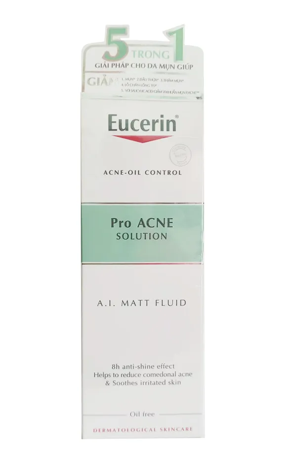 Kem kiểm soát nhờn và giảm mụn Eucerin Pro Acne Mattifying Fluid