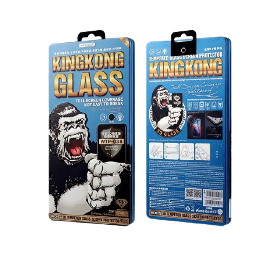Kính cường lực iPhone Kingkong 3D WTP-038 vỏ xanh chính hãng, iphone 11
