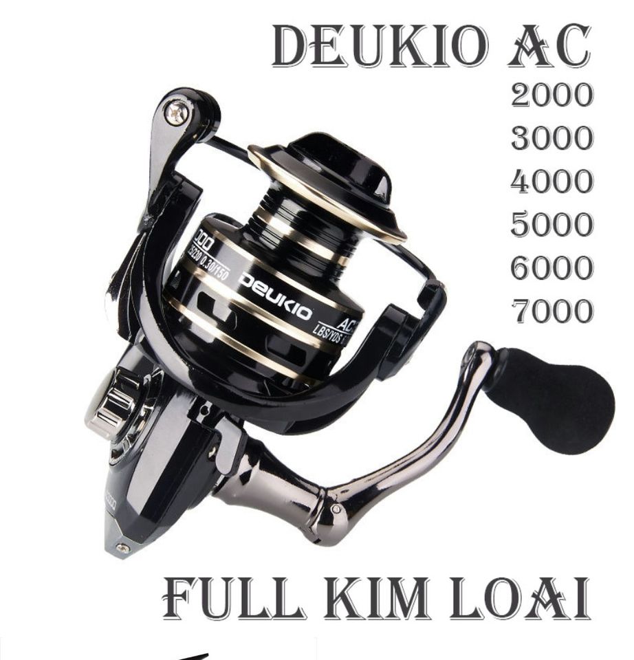 Máy Câu Cá Deukio AC Siêu Khỏe - Trục Quay Linh Hoạt, Đủ Size, Tối Ưu Trải Nghiệm Câu Cá cho Người Dùng