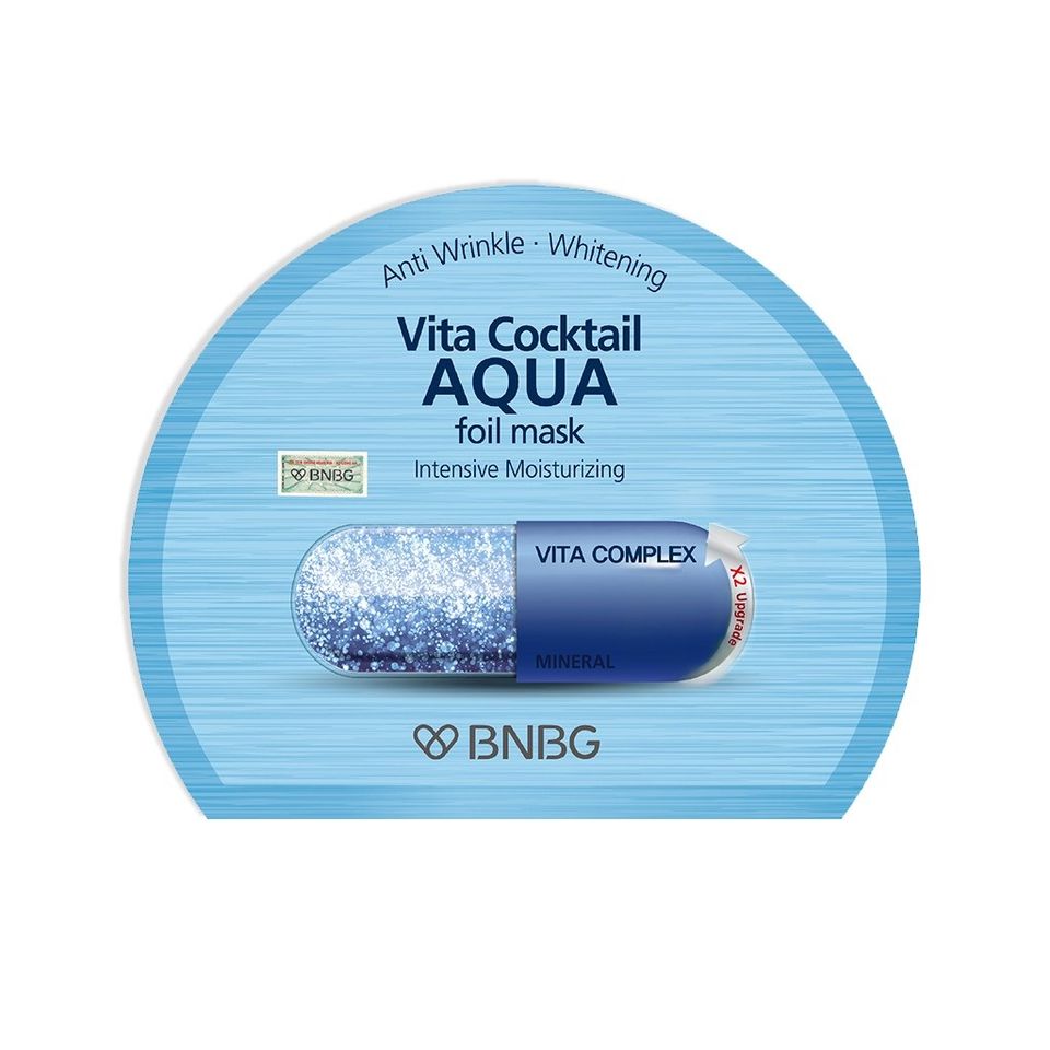 Combo 10 mặt nạ thiếc cấp nước BNBG Vita Cocktail Aqua Foil