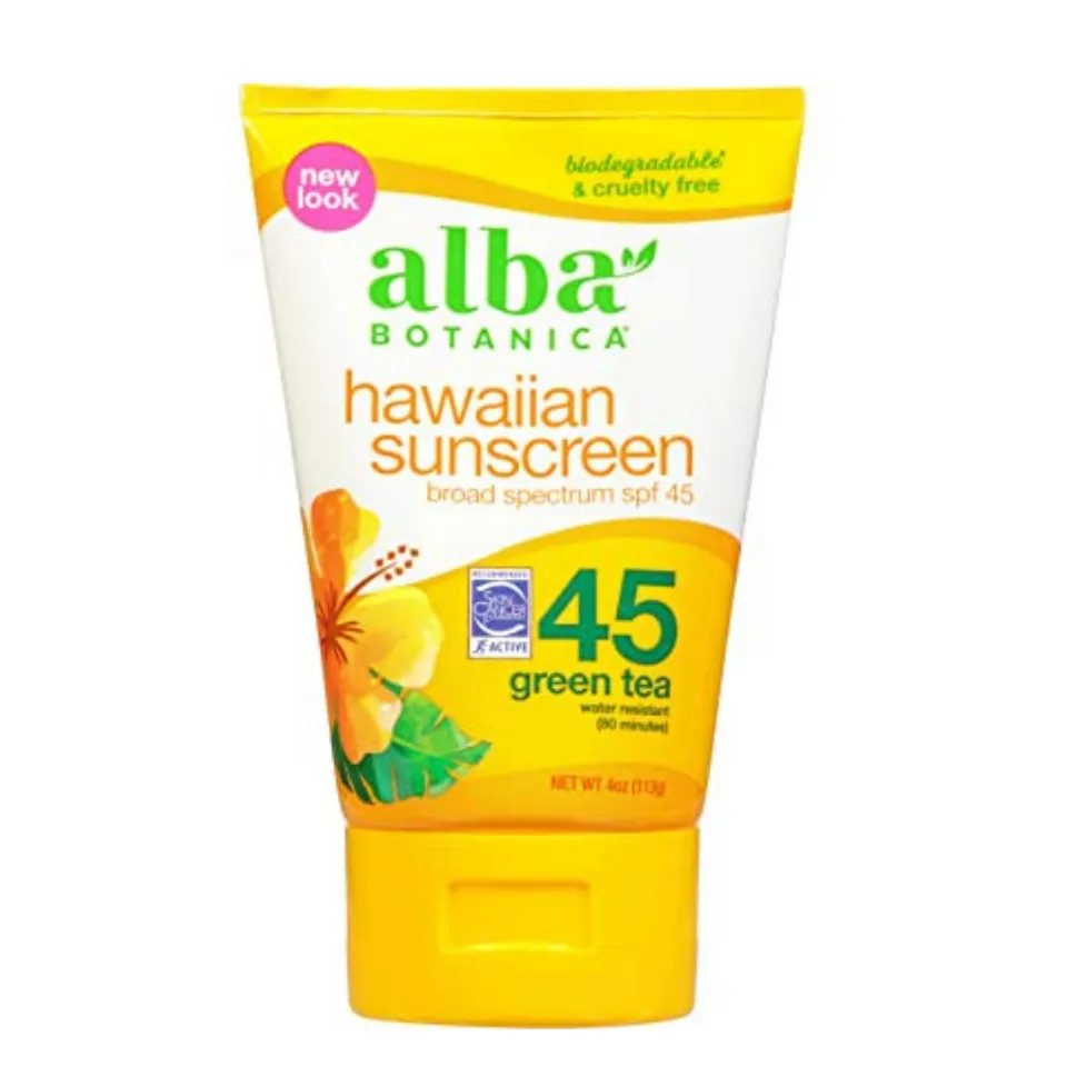 Kem chống nắng trà xanh Alba Botanica Hawaiian Sunscreen Broad Spectrum SPF45