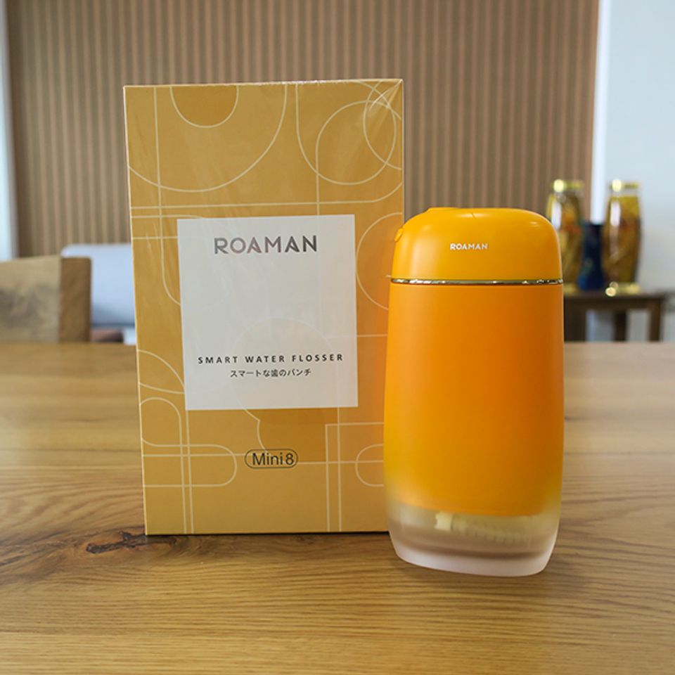 Máy Tăm Nước Cầm Tay Roaman Mini 8 - Thiết Kế Nhỏ Gọn, 4 Đầu Tăm, 3 Chế Độ Hoạt Động, Dễ Dàng Mang Theo, Sạch Sâu Khó Với Tụ Bám Răng